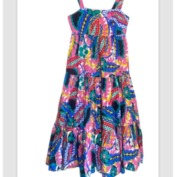 RARE NWOT J.Crew Apron Tiered Maxi Dress Floral Women’s 6 - Picture 7 of 8